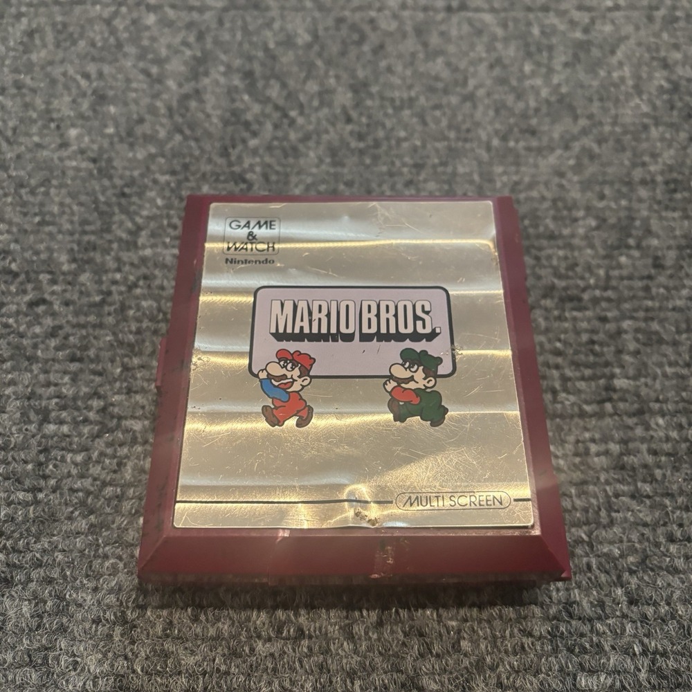 Classic Vintage Nintendo Game & Watch Mario Bros MW-56 For Parts Only Not Workin
